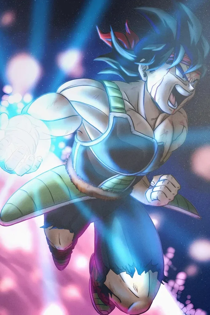 Bardock Dragon Ball Original Image Stellar Metal Print Poster