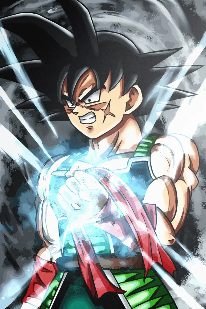 Bardock Dragon Ball Original Image Unique Metal Print Poster