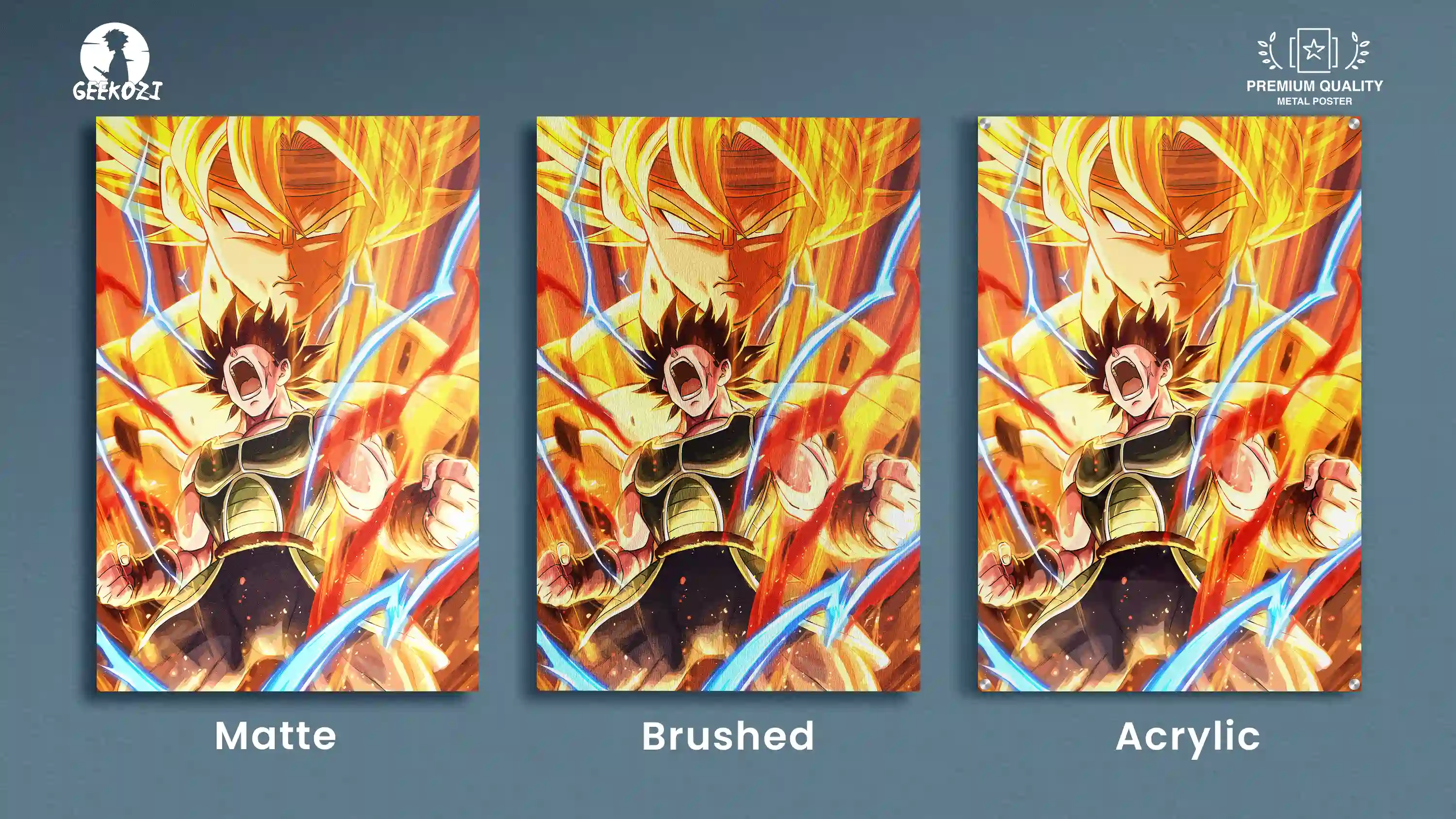 Bardock Super Saiyan Dragon Ball All Product Types Bespoke Metal Print Poster