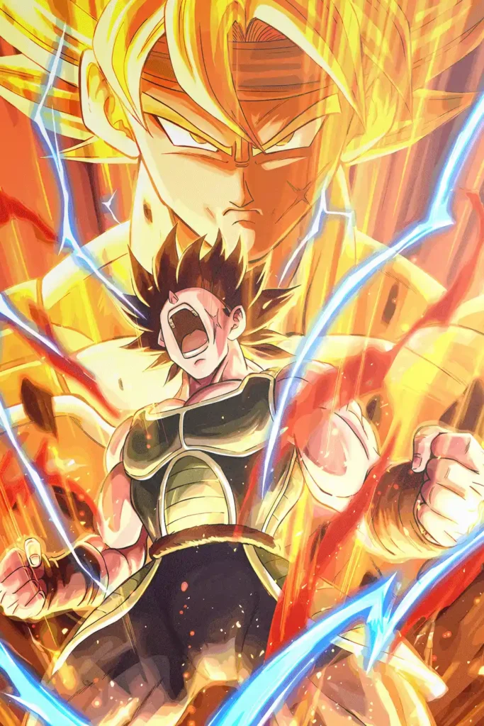 Bardock Super Saiyan Dragon Ball Original Image Bespoke Metal Print Poster