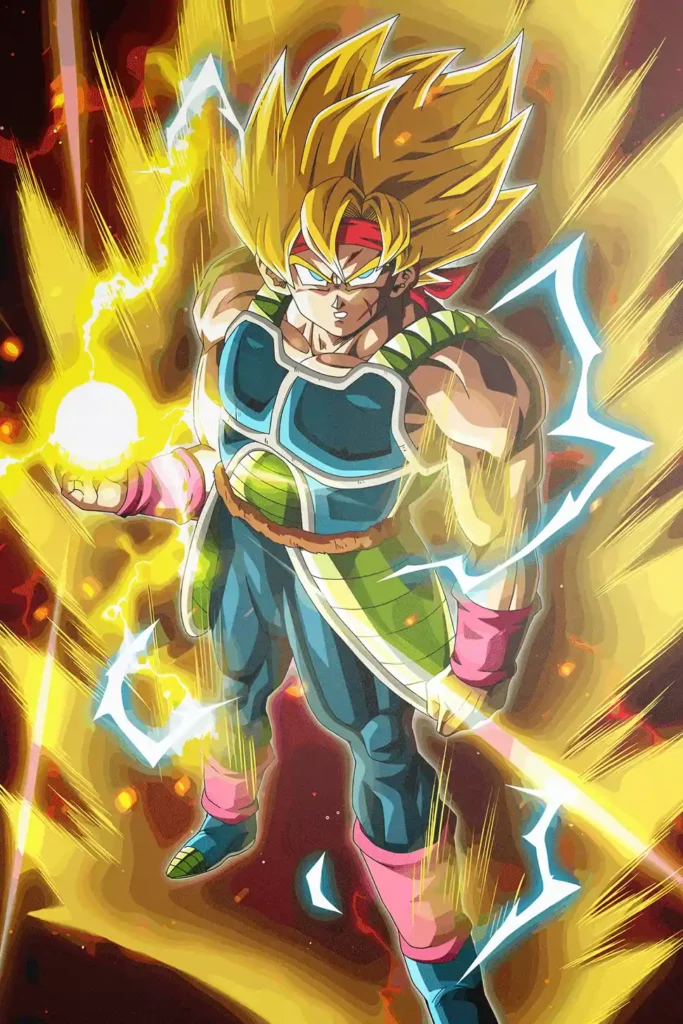 Bardock Super Saiyan Dragon Ball Original Image Stellar Printed Metal Poster