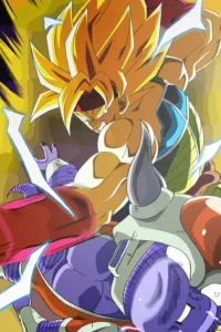 Bardock Super Saiyan Dragon Ball Original Image Stellar Printed Metal Wall Art