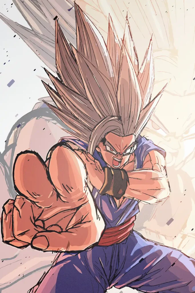 Beast Gohan Dragon Ball Original Image Aluminium Metal Print