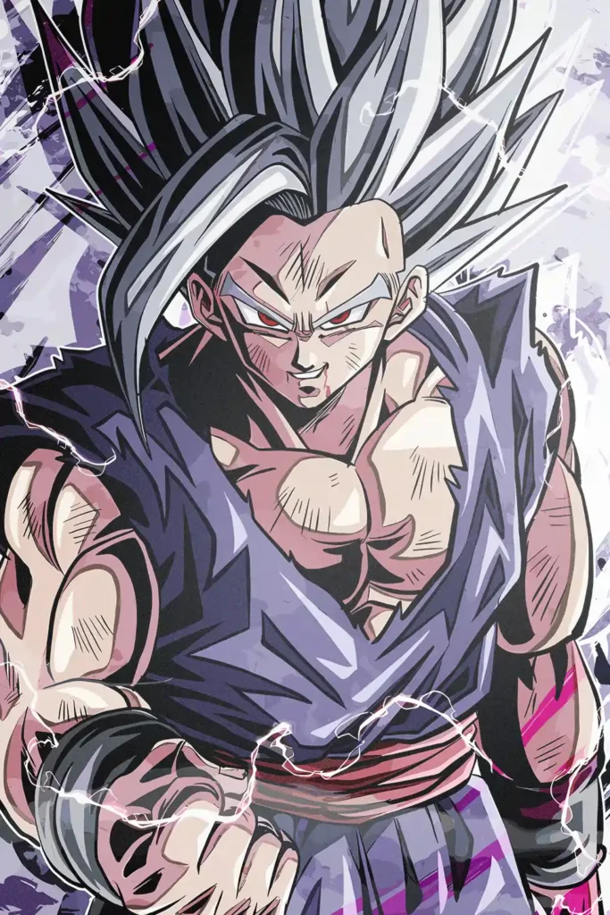 Beast Gohan Dragon Ball Original Image Bespoke Metal Wall Poster