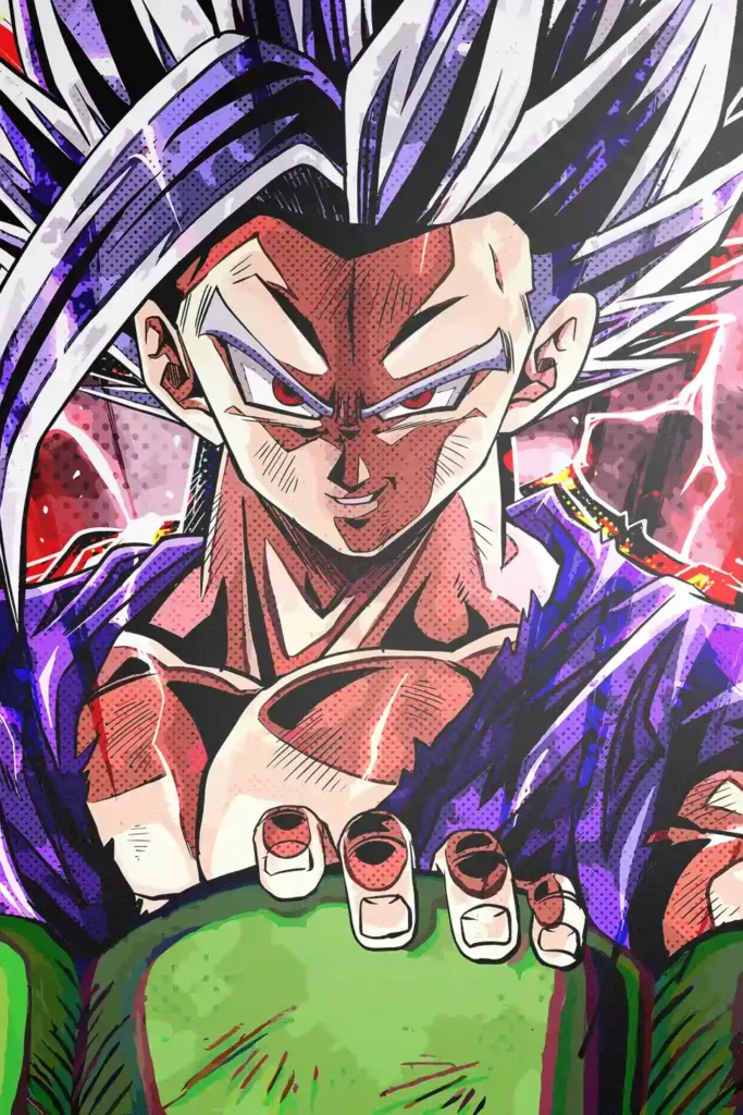 Beast Gohan Dragon Ball Original Image Bespoke Printed Metal Poster
