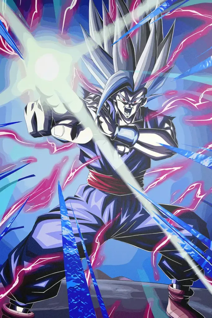 Beast Gohan Dragon Ball Original Image Outstanding Metal Print Poster