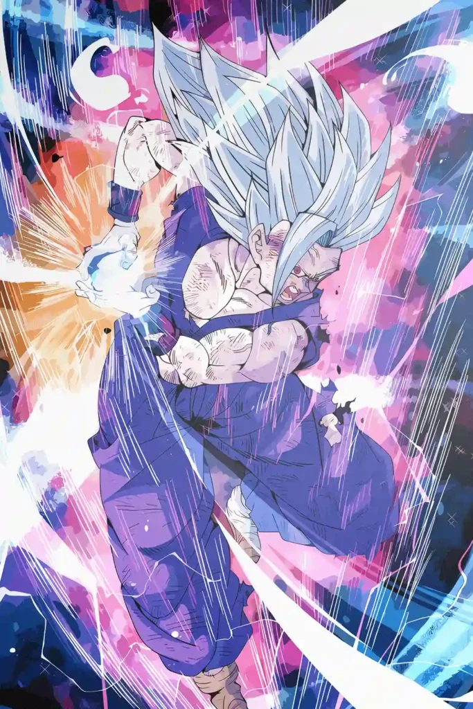 Beast Gohan Dragon Ball Original Image Outstanding Printed Metal Wall Art