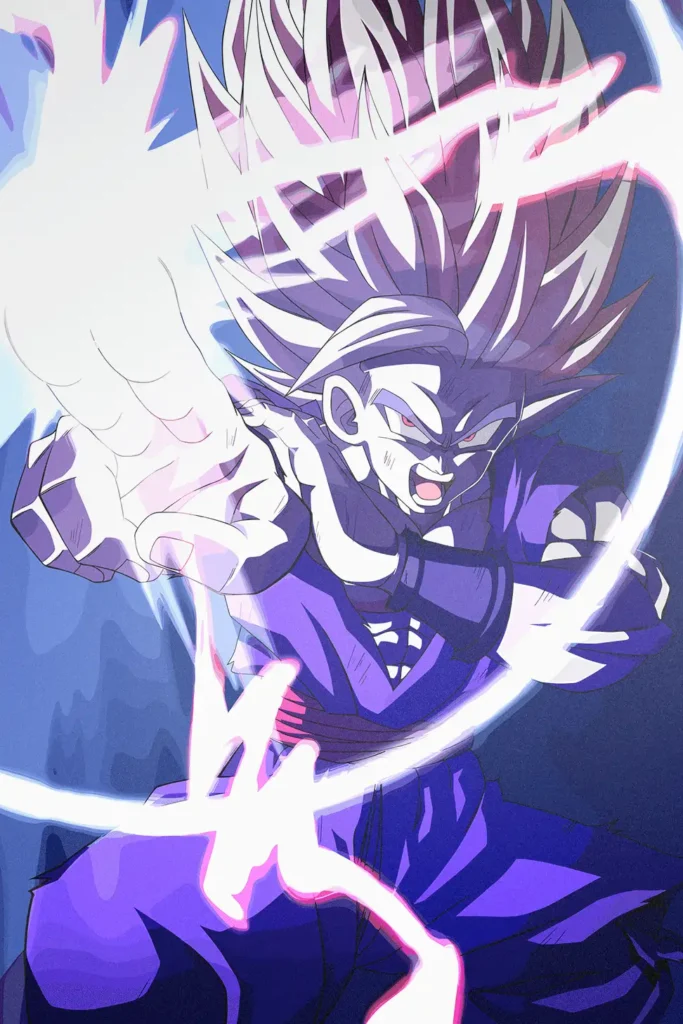 Beast Gohan Dragon Ball Original Image Printed Deluxe Metal Wall Poster