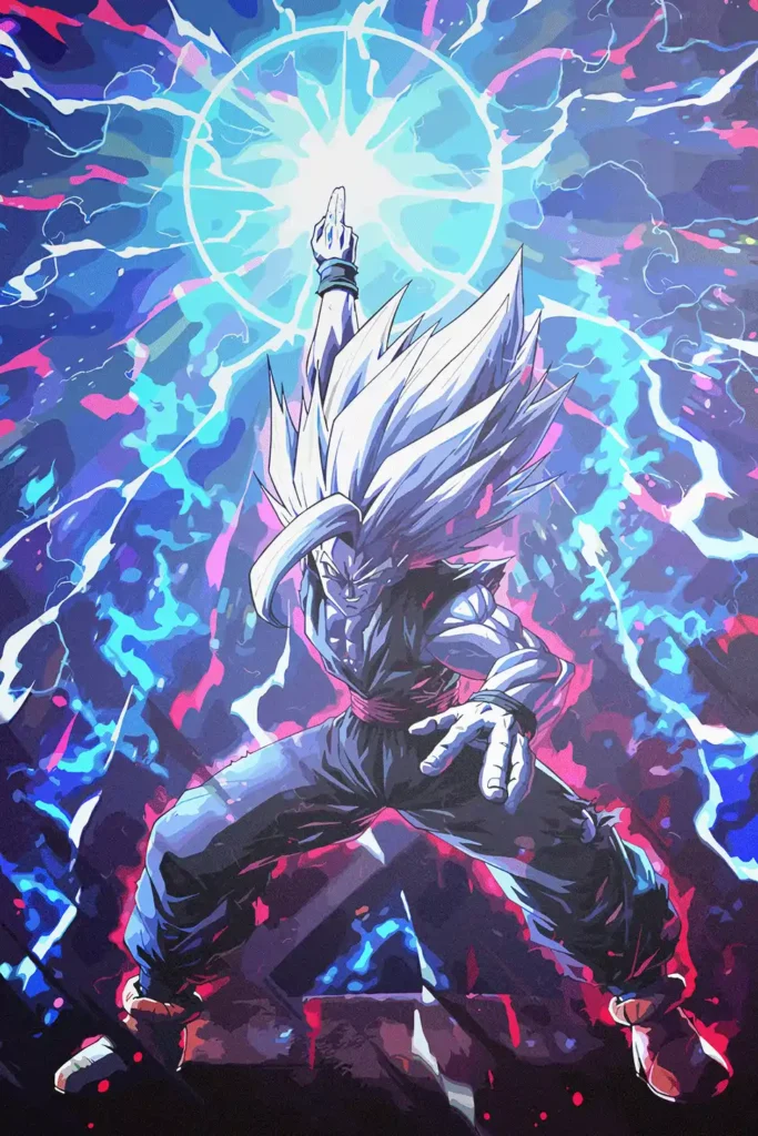 Beast Gohan Dragon Ball Original Image Stellar Metal Print Poster