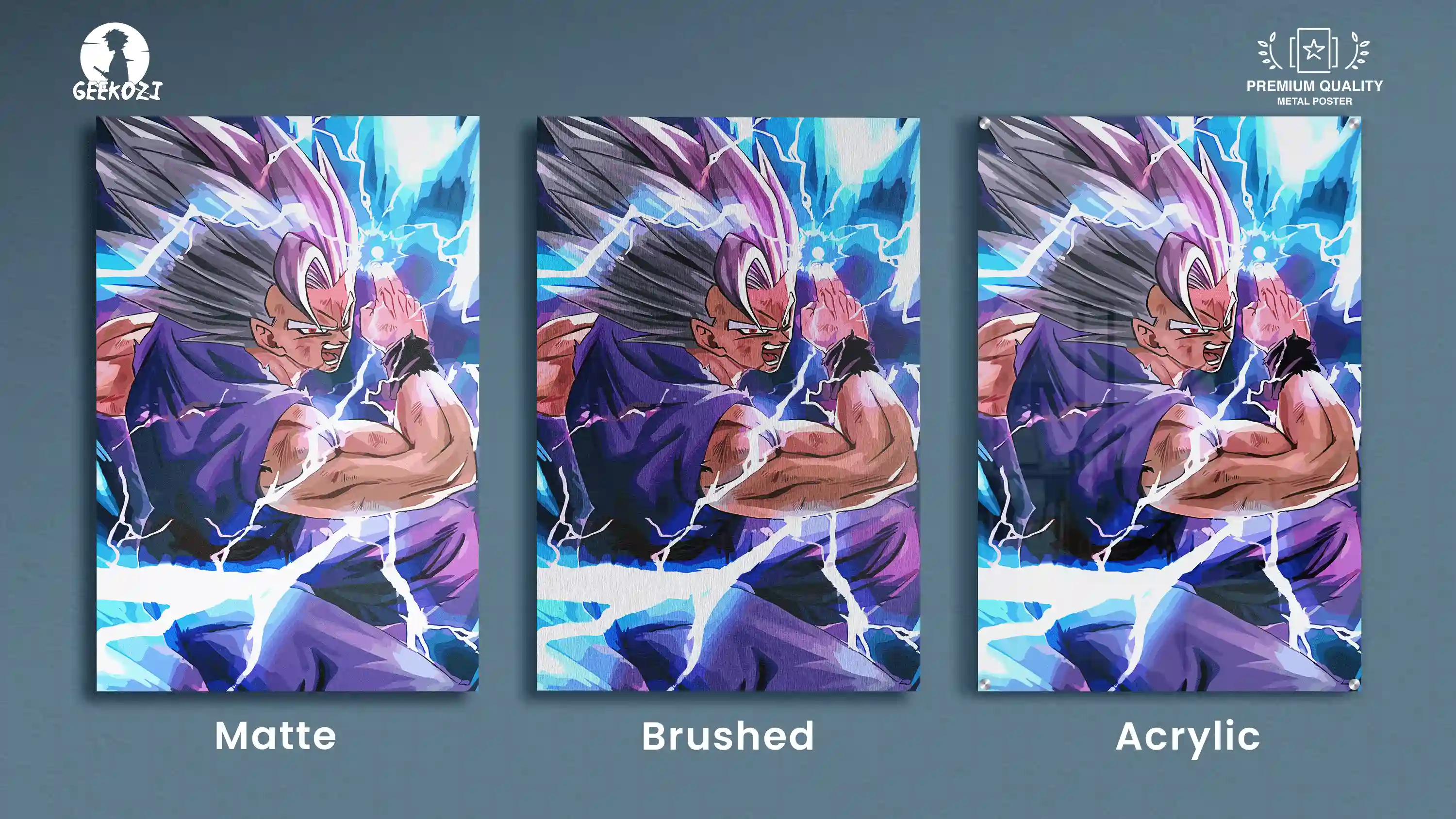 Beast Gohan Dragon Ball All Product Types Stellar Metal Wall Art Poster