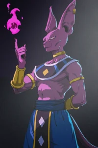 Beerus Dragon Ball Original Image Metal Print Poster