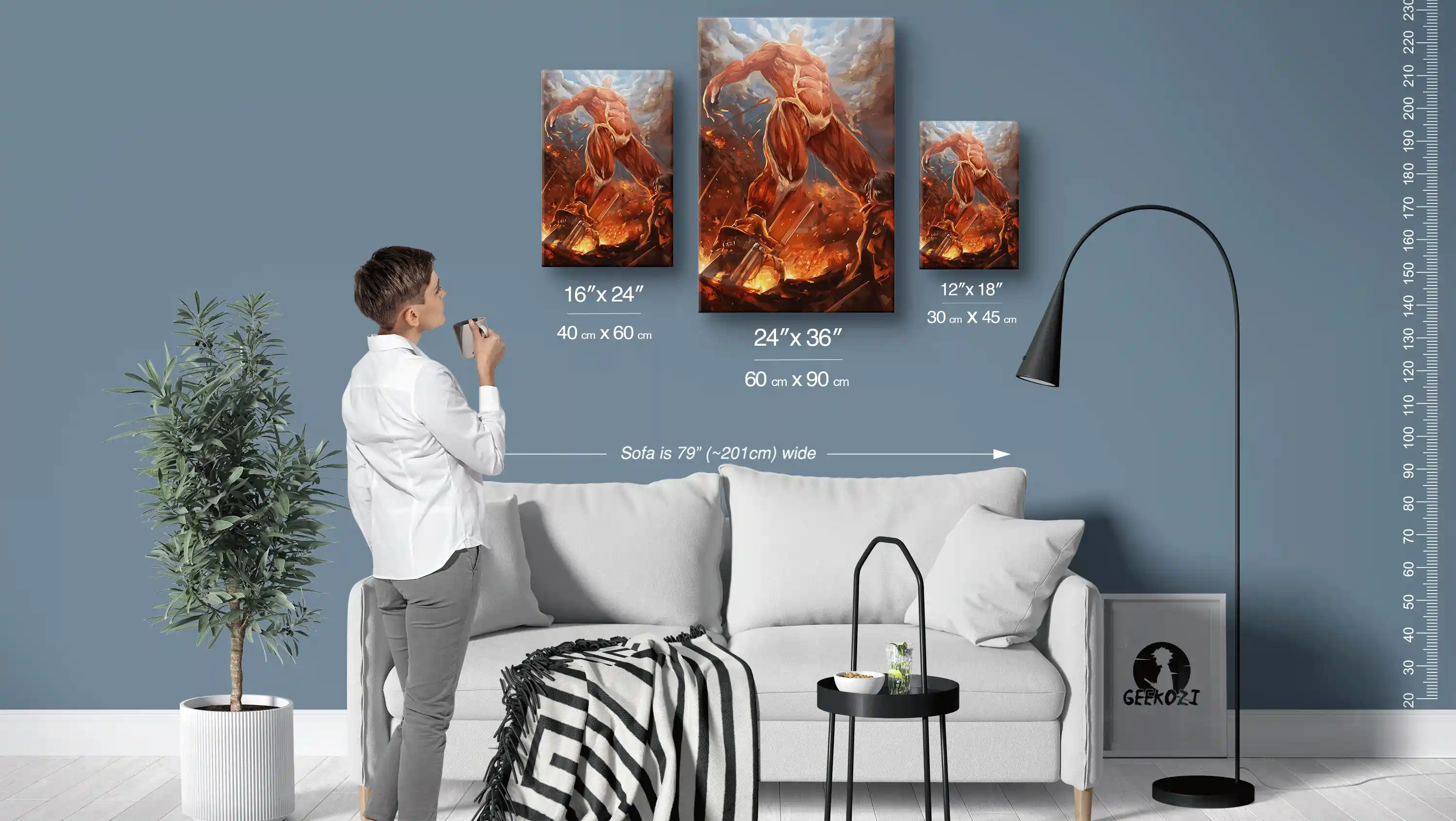 Bertolt Hoover Attack On Titan Size Guide Premium Metal Print