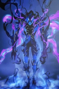 Beru anime metal poster artistic detail and visual story from Solo Leveling