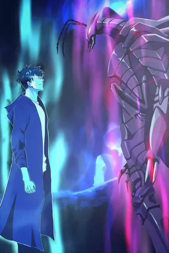 Beru Solo Leveling anime metal poster artistic showcase image highlighting the design narrative