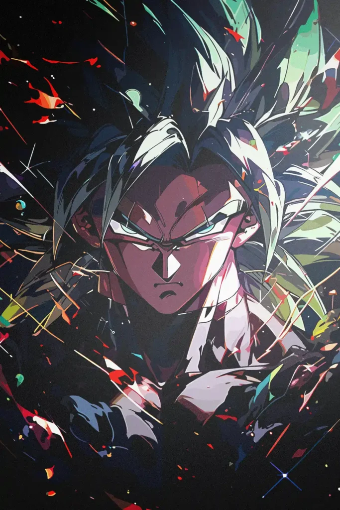 Broly DBZ Metal Print Poster Unknown Original Image Metal Print Poster