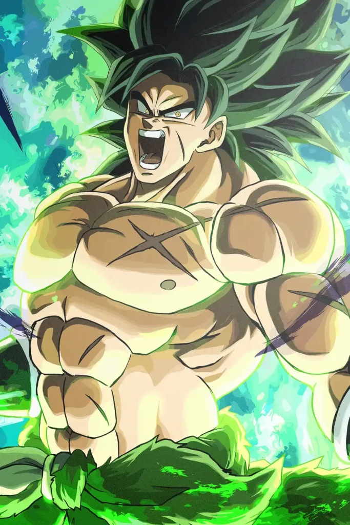 Broly Dragon Ball Original Image Exquisite Metal Wall Art Poster