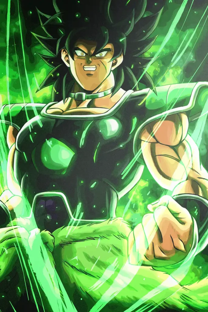 Broly Dragon Ball Original Image Exquisite Metal Wall Poster