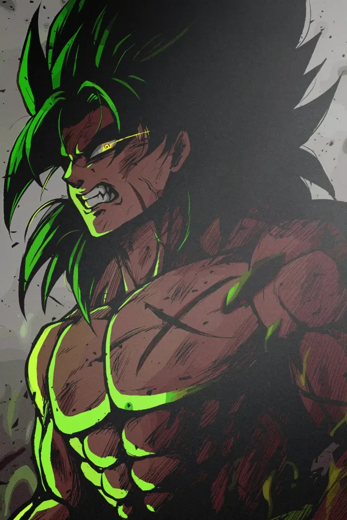 Broly Dragon Ball Original Image High Quality Aluminium Printed Metal Poster