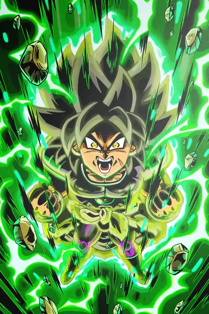 Broly Dragon Ball Original Image Outstanding Metal Print Poster