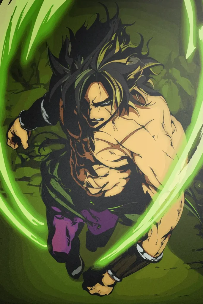 Broly Dragon Ball Original Image Outstanding Printed Metal Poster