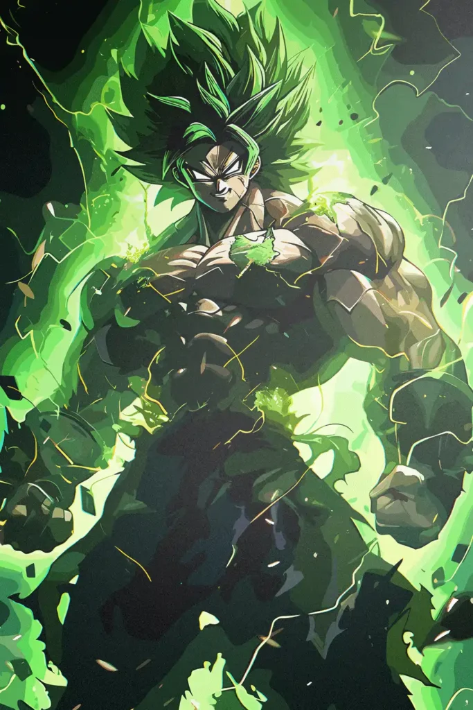 Broly Dragon Ball Original Image Artistic Metal Wall Poster