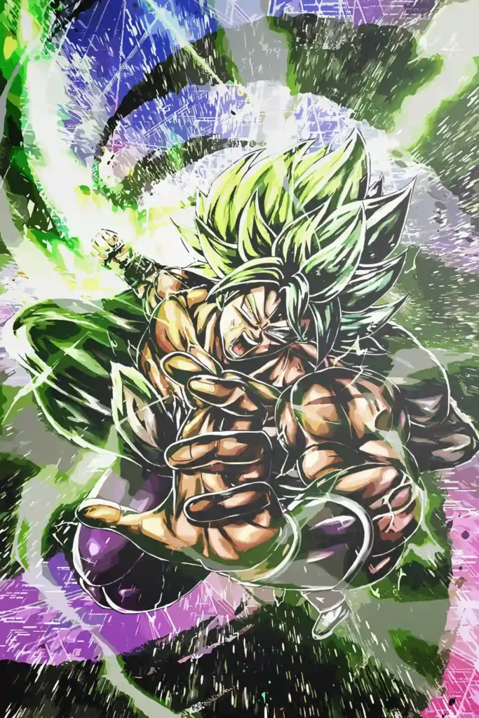 Broly Dragon Ball Original Image Artistic Printed Metal Poster