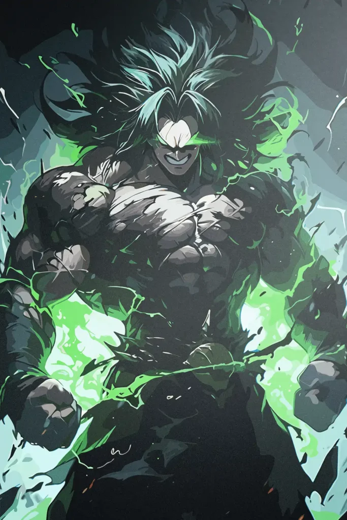 Broly Dragon Ball Original Image Refined Metal Poster