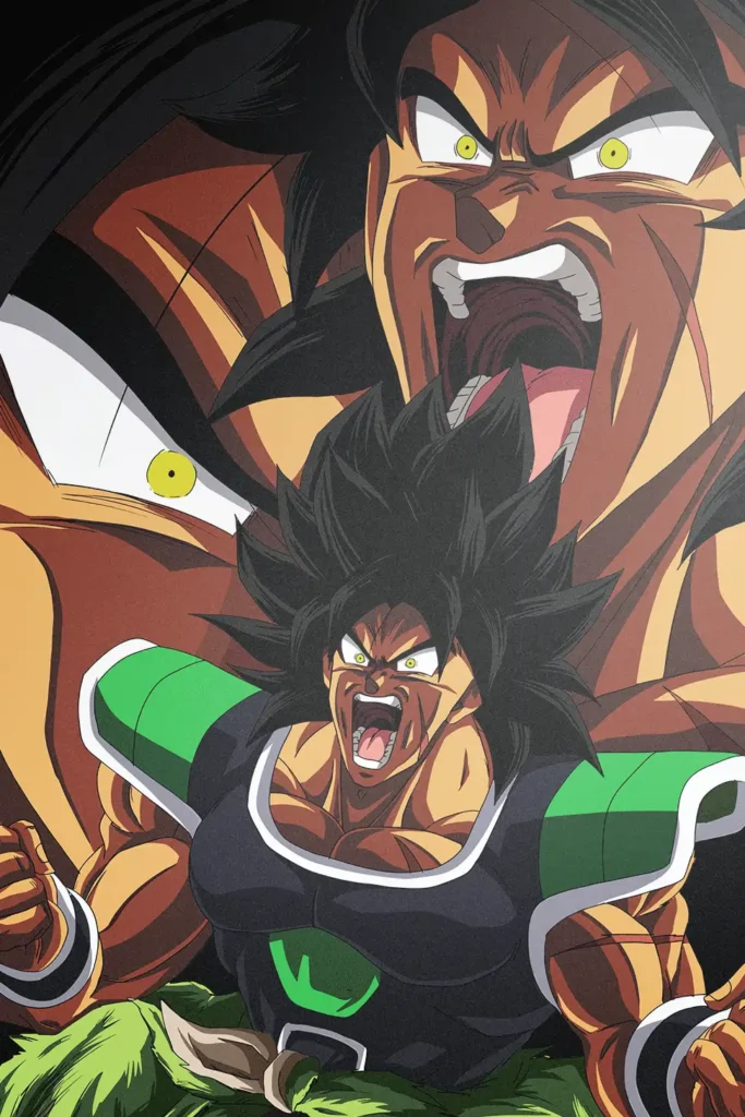 Broly Dragon Ball Original Image Stellar Metal Wall Art Poster