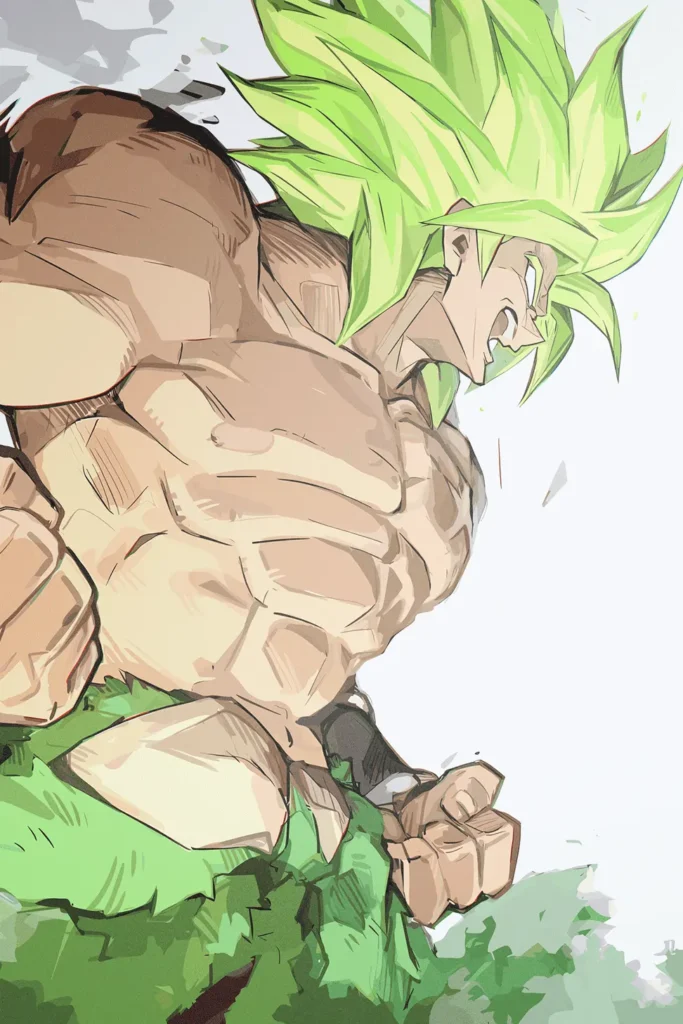 Broly Legendary Super Saiyan Dragon Ball Original Image Distinctive Metal Print Poster