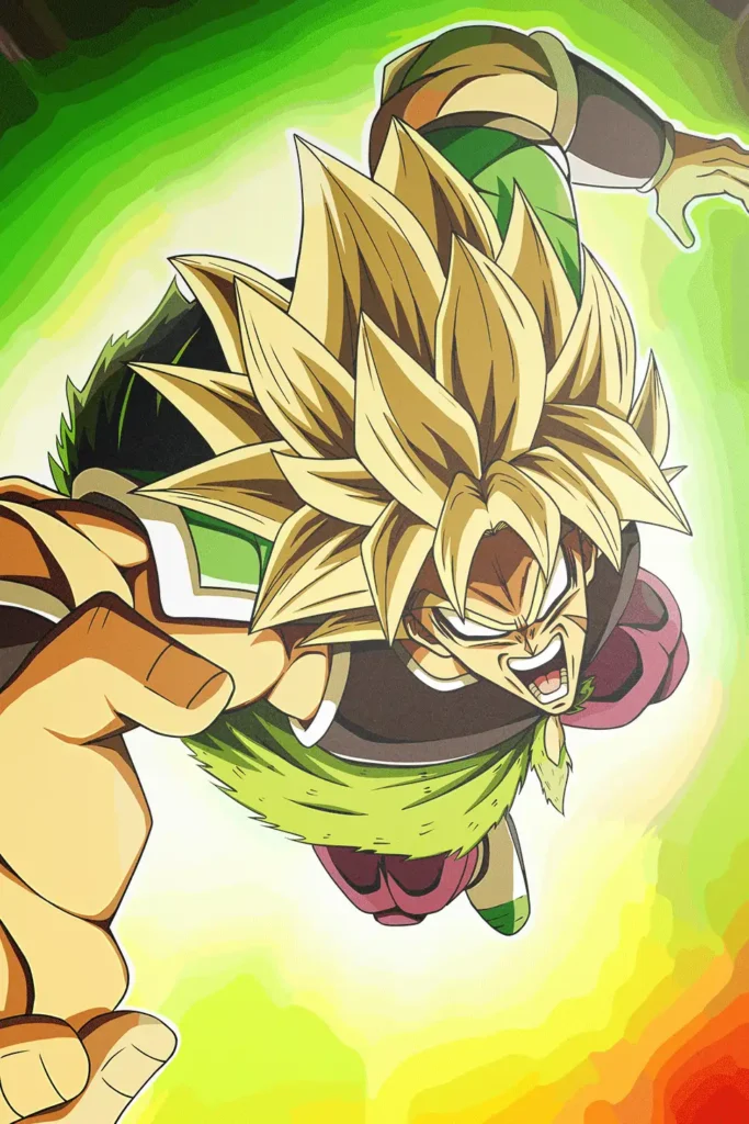 Broly Legendary Super Saiyan Dragon Ball Original Image Exquisite Metal Poster