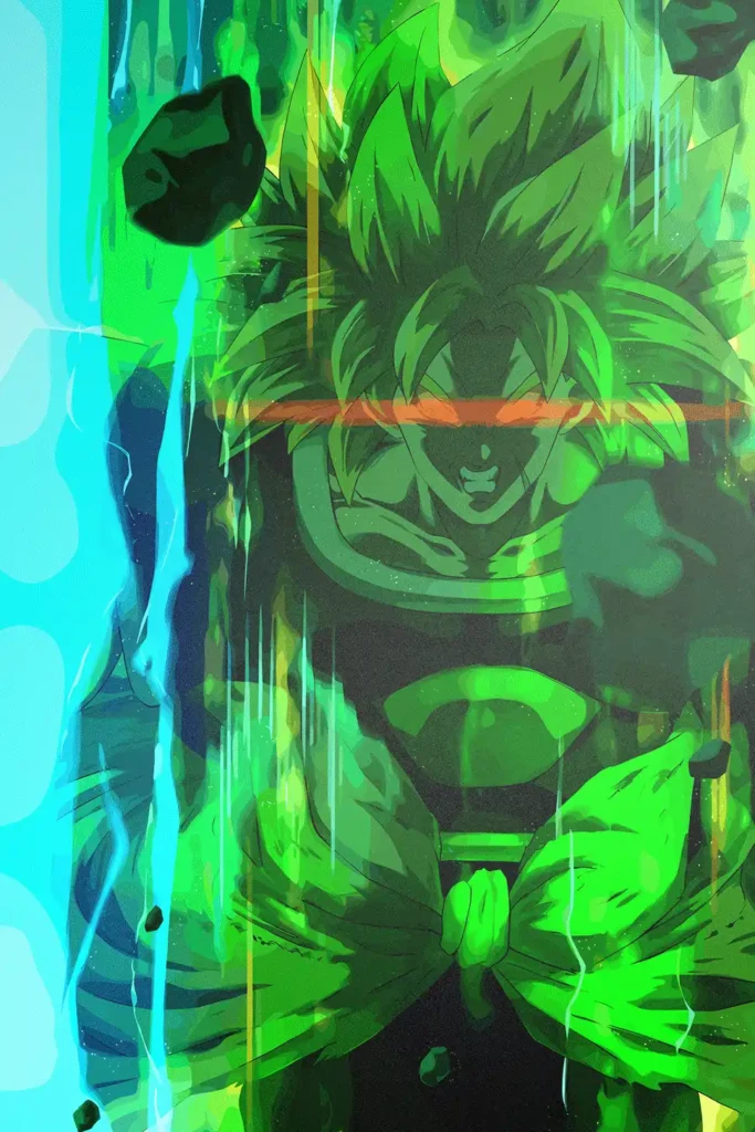 Broly Legendary Super Saiyan Dragon Ball Original Image High Quality Metal Poster