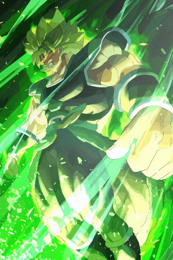 Broly Legendary Super Saiyan Dragon Ball Original Image High Quality Printed Metal Poster