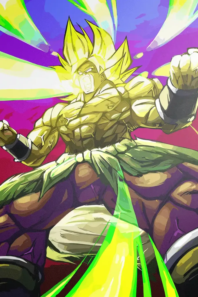 Broly Legendary Super Saiyan Dragon Ball Original Image Outstanding Metal Poster