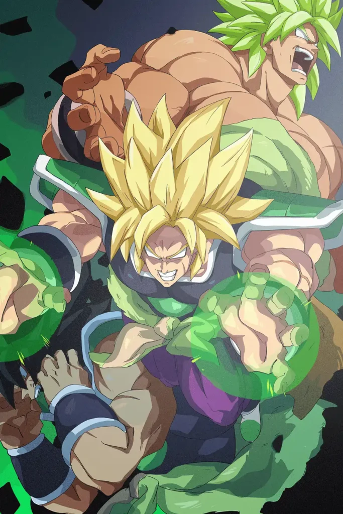 Broly Legendary Super Saiyan Dragon Ball Original Image Stellar Printed Metal Poster