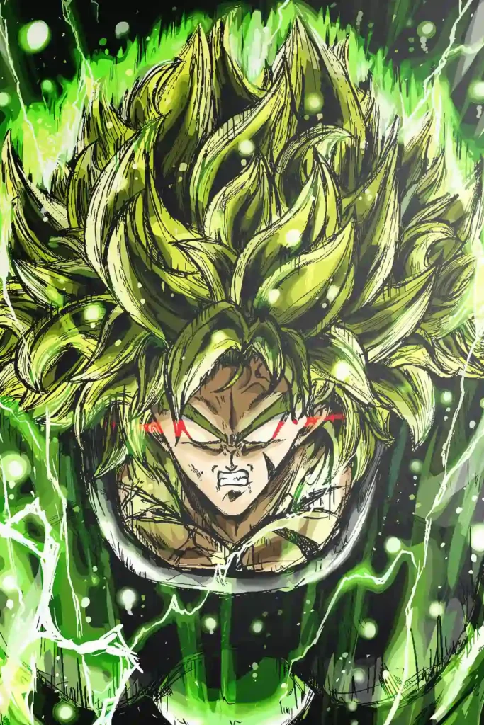 Broly Legendary Super Saiyan Dragon Ball Original Image Unique Metal Wall Poster
