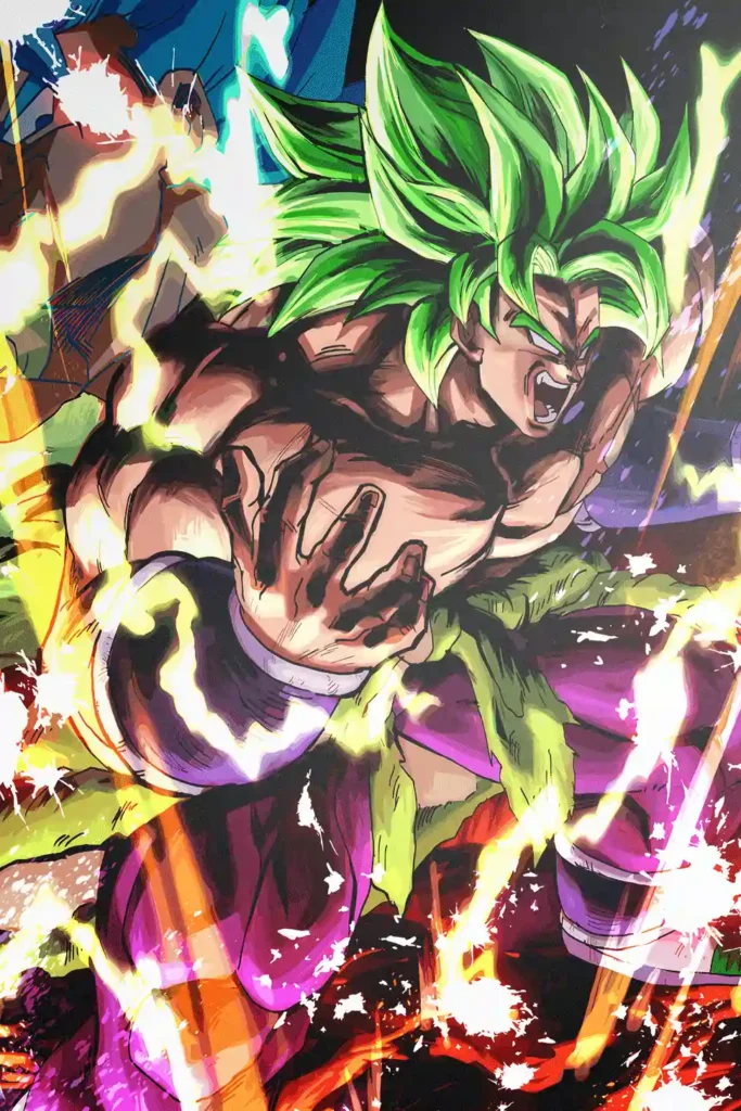Broly Legendary Super Saiyan Dragon Ball Original Image Unique Printed Metal Poster