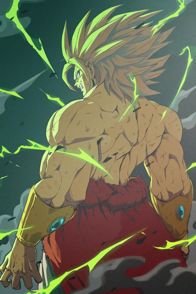 Broly Legendary Super Saiyan Dragon Ball Original Image Exclusive Metal Print