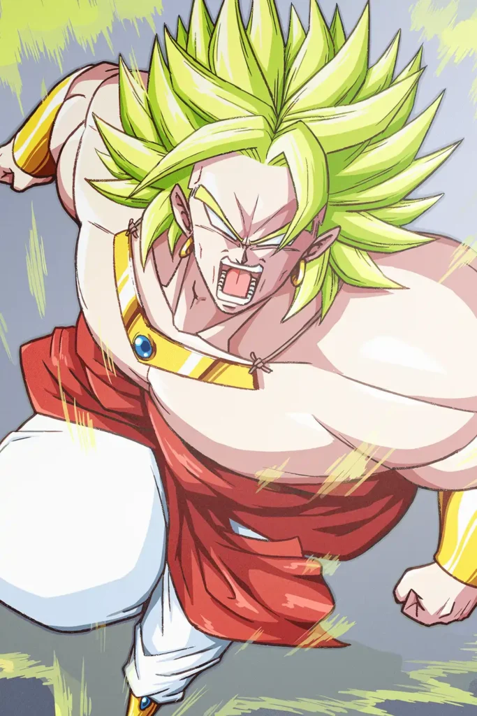 Broly Legendary Super Saiyan Dragon Ball Original Image Exquisite Metal Print Poster