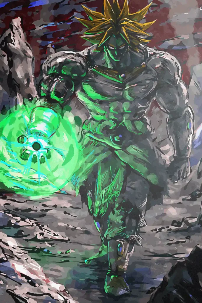 Broly Legendary Super Saiyan Dragon Ball Original Image Metal Poster