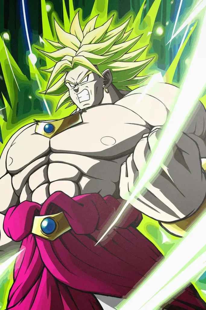 Broly Legendary Super Saiyan Dragon Ball Original Image Outstanding Metal Wall Poster