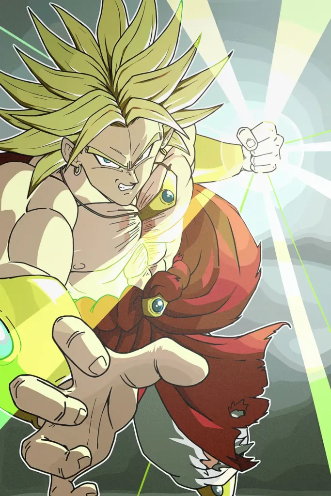 Broly Legendary Super Saiyan Dragon Ball Original Image Unique Metal Poster