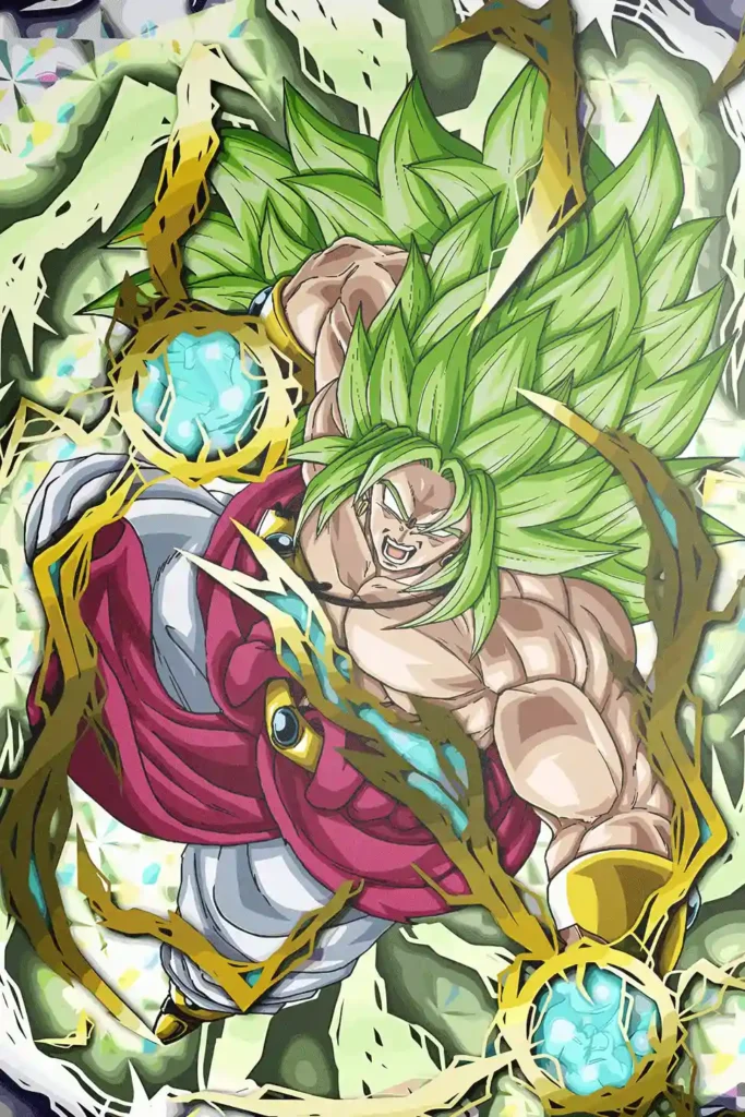 Broly Legendary Super Saiyan Dragon Ball Original Image Unique Metal Print Poster