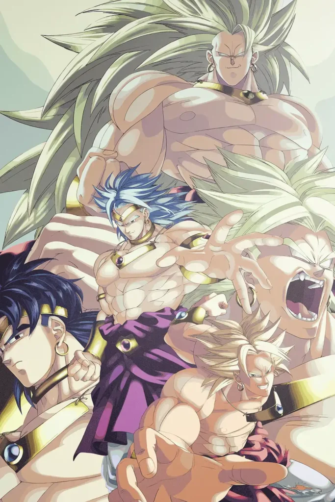 Broly Transformations Dragon Ball Original Image Distinctive Metal Poster