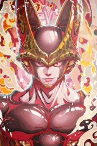 Cell Dragon Ball Original Image Premium Metal Poster