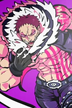 Katakuri One Piece Dramatic Mochi Thrust Stance Outstanding Printed Metal Wall Art