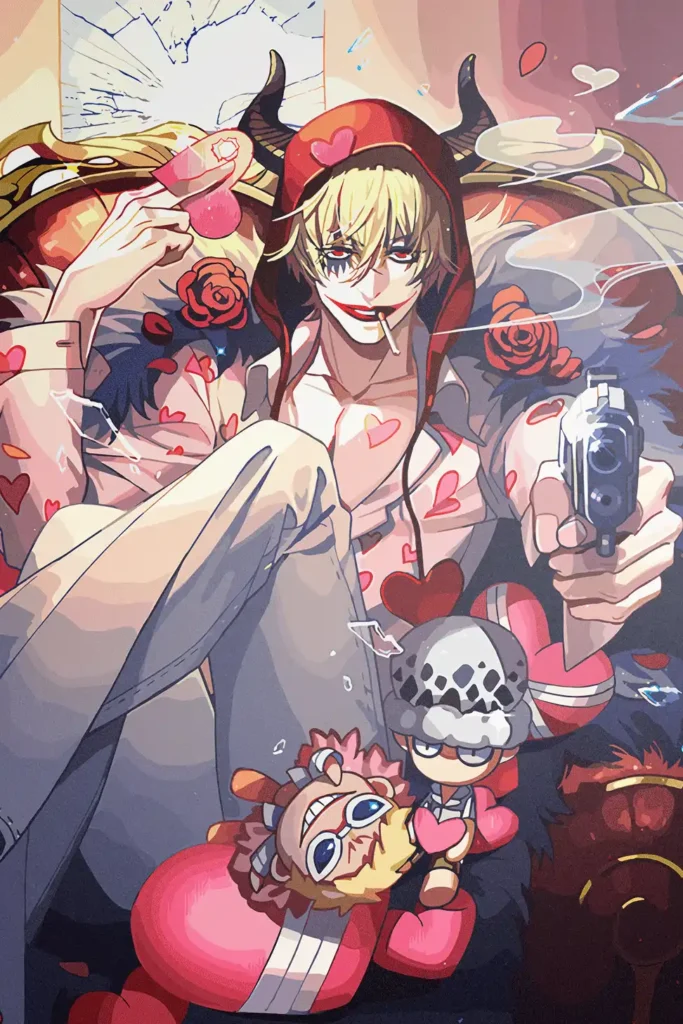 Corazon One Piece Original Image Metal Print Poster