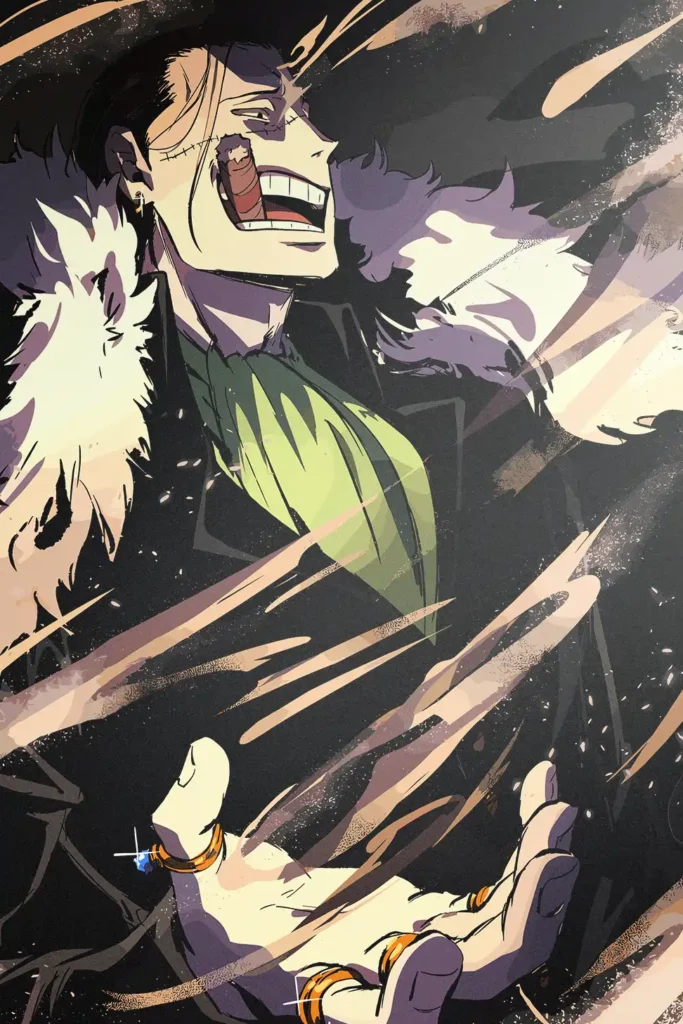 Crocodile One Piece Original Image Bespoke Metal Wall Poster