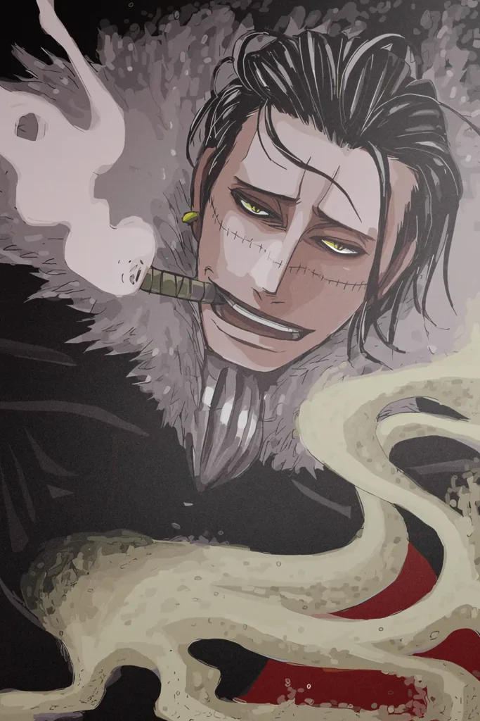 Crocodile One Piece Original Image Deluxe Metal Poster
