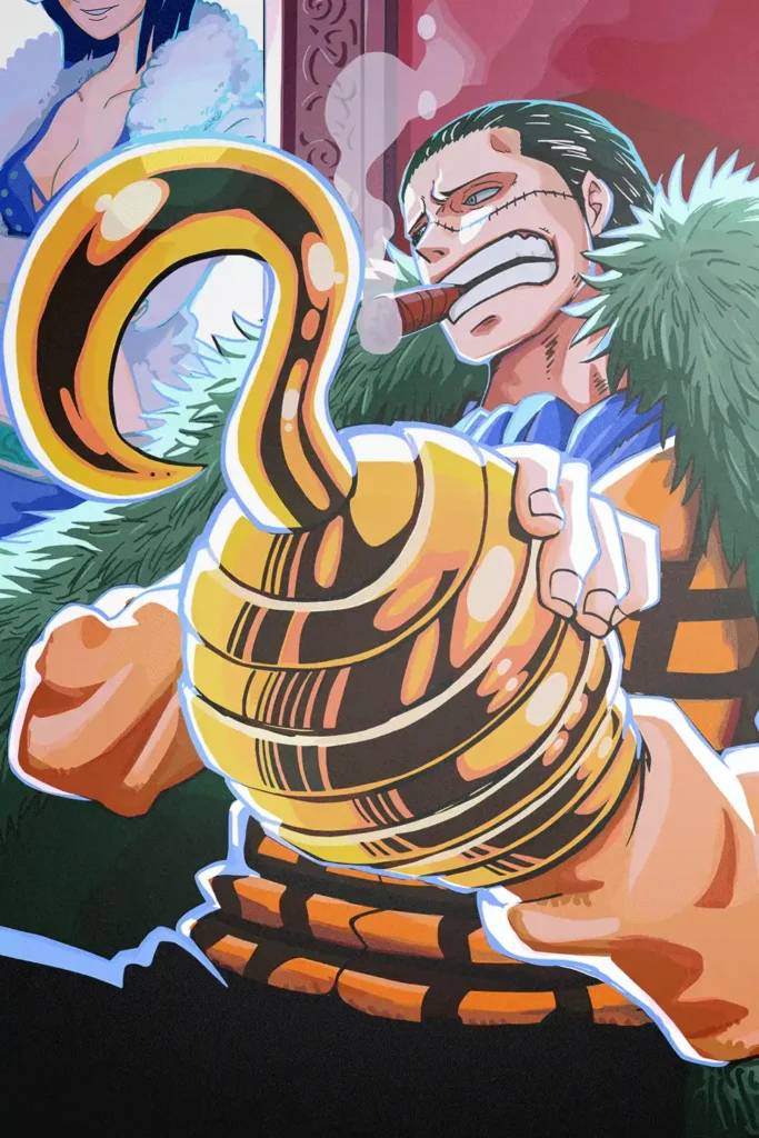 Crocodile One Piece Original Image Exclusive Metal Poster
