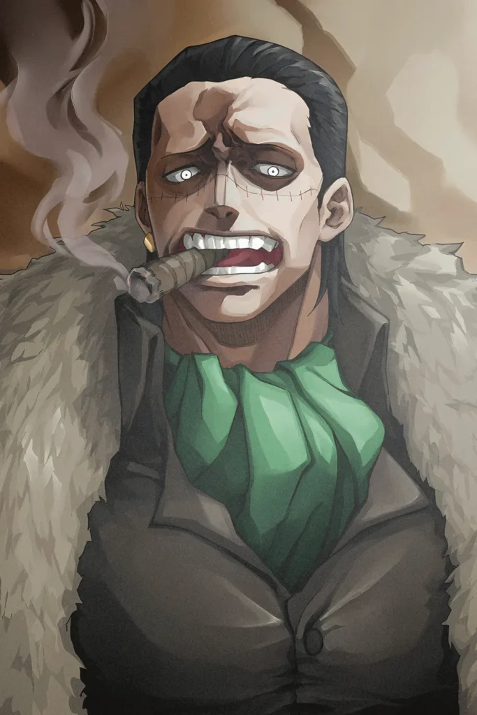 Crocodile One Piece Original Image Metal Wall Art Poster